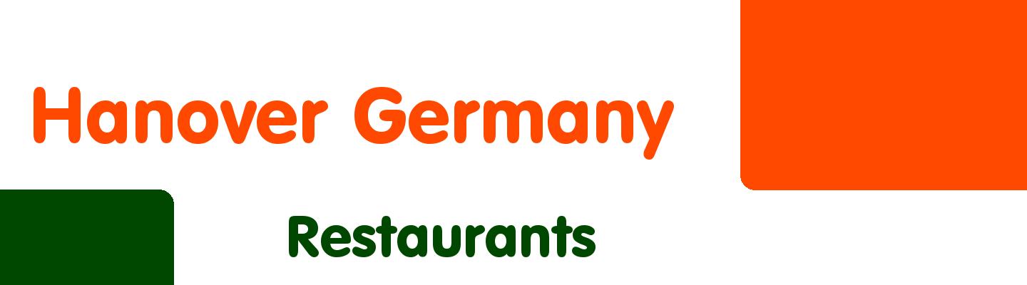 Best restaurants in Hanover Germany - Rating & Reviews
